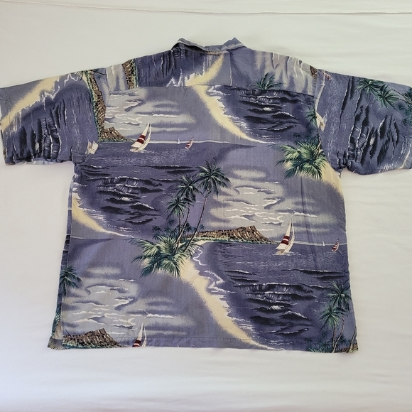 Tommy Bahama XXL Mens 100% Silk Short Sleeve Button Up Shirt - Picture 9 of 12